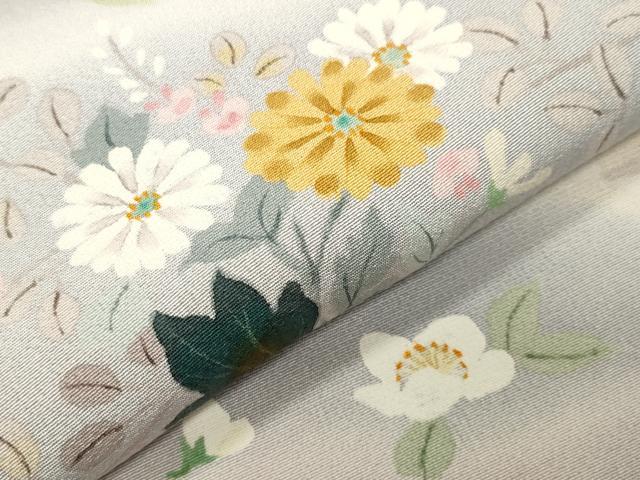 平和屋着物●史上初の女性友禅師京都府伝統産業優秀技術者京の名工岡山武子訪問着　草花文　暈し染め　さが美扱い　正絹　逸品　CABK2722gh