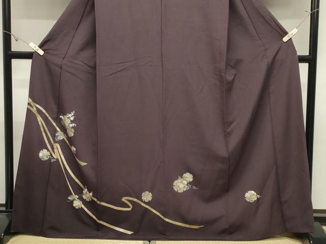 平和屋着物●訪問着　雪輪重ね花文　金銀彩　正絹　逸品　CABK2724gh