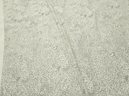 平和屋着物●西陣河村織物謹製・手織り　お召　古代風通織　古代雅文　証紙付き　正絹　逸品　CABK2726gh