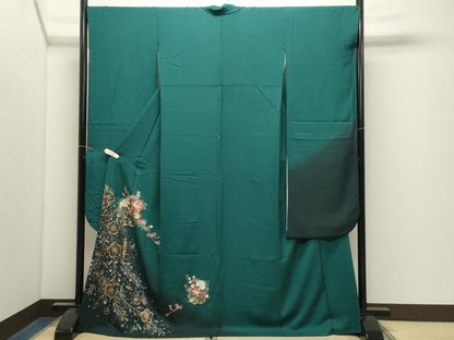 平和屋着物●豪華振袖　辻が花　暈し染め　金銀彩　正絹　逸品　CABK2733gh