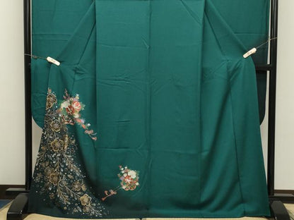 平和屋着物●豪華振袖　辻が花　暈し染め　金銀彩　正絹　逸品　CABK2733gh