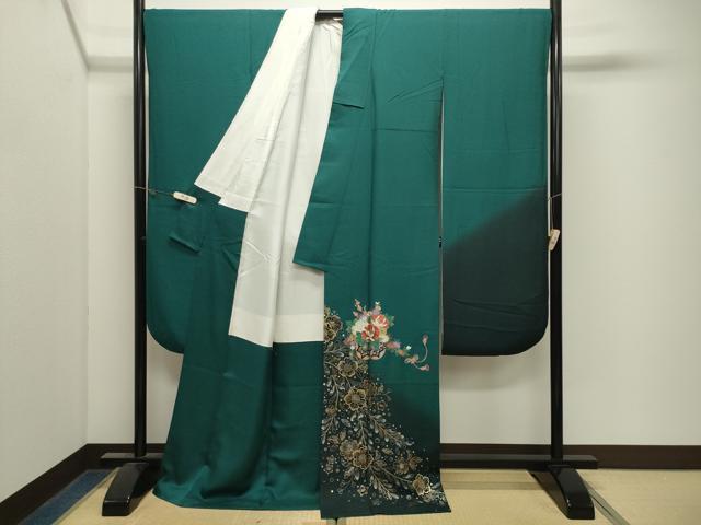 平和屋着物●豪華振袖　辻が花　暈し染め　金銀彩　正絹　逸品　CABK2733gh