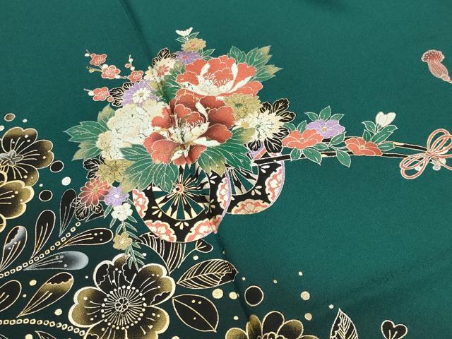 平和屋着物●豪華振袖　辻が花　暈し染め　金銀彩　正絹　逸品　CABK2733gh