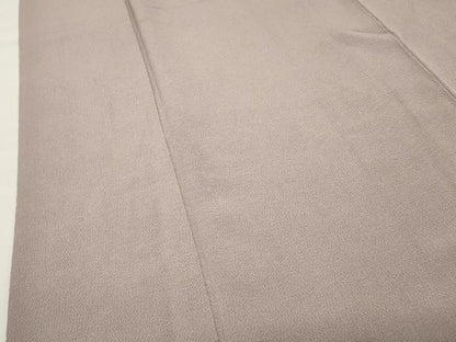 平和屋着物●加賀友禅の巨匠　初代　由水十久監修　色無地　薄柿色　鬼しぼ縮緬　正絹　逸品　CABK2740gh
