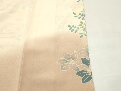 平和屋着物●訪問着　友禅　作家物　鴛鴦花文　暈し染め　正絹　逸品　CABK2746gh