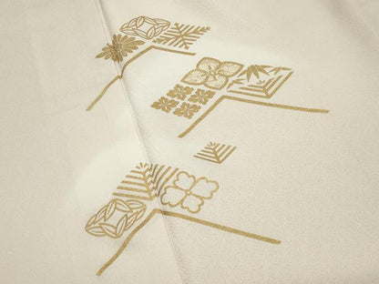 平和屋着物●訪問着　竹屋町刺繍　花菱文　暈し染め　金彩　正絹　逸品　CABK2751gh