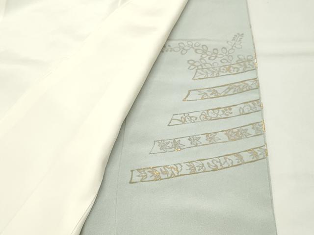平和屋着物●豪華色留袖　総刺繍　駒刺繍　萩草花文　金彩　正絹　逸品　CABK2754gh