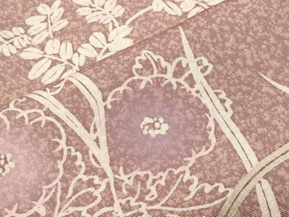 平和屋着物●訪問着　刺繍　草花文　正絹　逸品　CABK2759gh