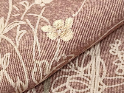 平和屋着物●訪問着　刺繍　草花文　正絹　逸品　CABK2759gh