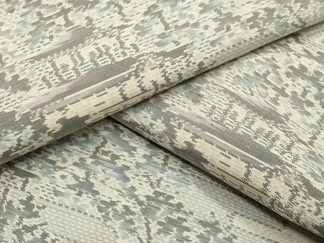 平和屋着物●本場大島紬　白大島　風景文　正絹　逸品　未使用　CABK2761gh