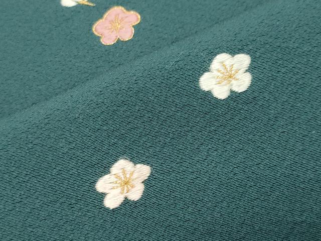 平和屋着物●訪問着　総刺繍　駒刺繍　花籠文　正絹　逸品　CABK2766gh