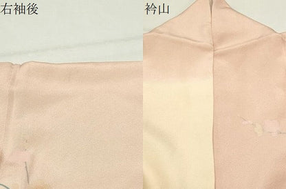 平和屋着物●訪問着　友禅　作家物　枝花文　暈し染め　正絹　逸品　CABK2767gh