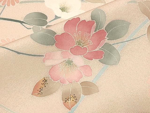 平和屋着物●訪問着　友禅　作家物　枝花文　暈し染め　正絹　逸品　CABK2767gh