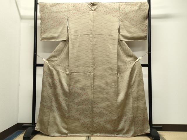 平和屋着物●訪問着　籠目舞花文　正絹　逸品　CABK2774gh