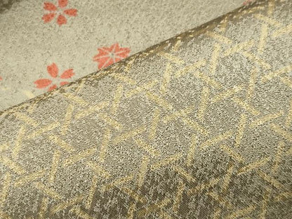 平和屋着物●訪問着　籠目舞花文　正絹　逸品　CABK2774gh