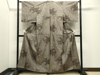 平和屋着物●本場大島紬　9マルキ　抽象文様　正絹　逸品　未使用　CABK2783gh
