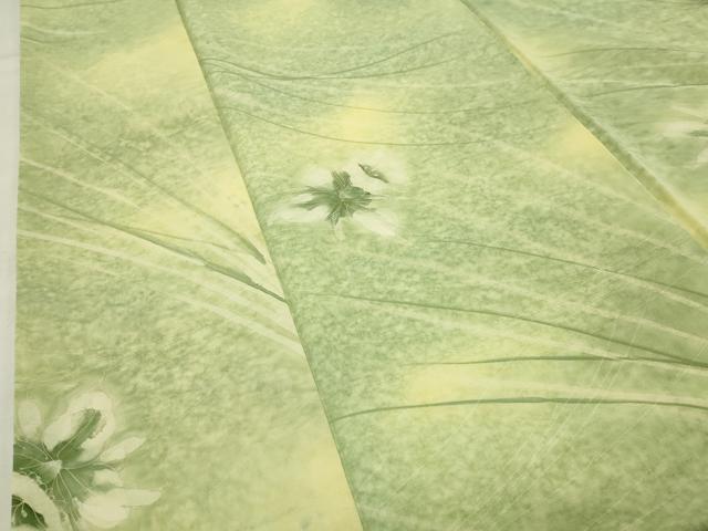 平和屋着物●上質な小紋　カトレア　正絹　逸品　CABK2791gh