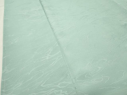 平和屋着物●上質な色無地　霞地紋　水色　正絹　逸品　未使用　CABK2794gh