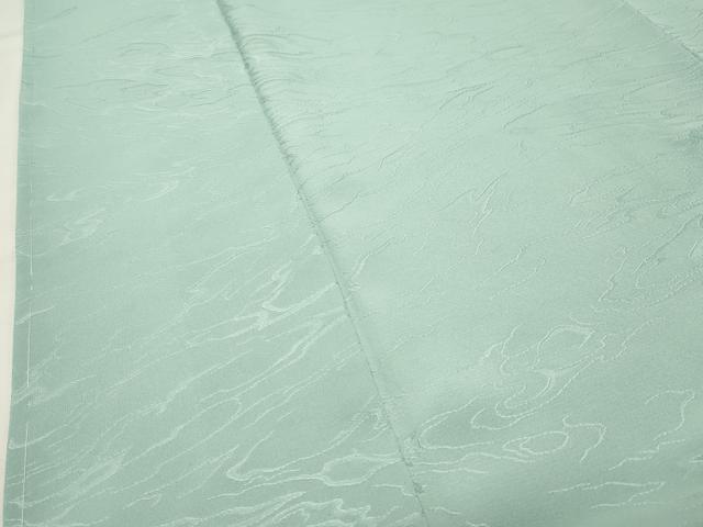 平和屋着物●上質な色無地　霞地紋　水色　正絹　逸品　未使用　CABK2794gh