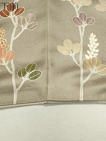 平和屋着物●訪問着　駒刺繍　萩文　暈し染め　金彩　正絹　逸品　CABK2796gh