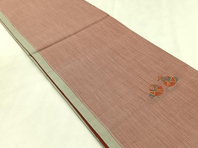 平和屋着物◎太鼓柄袋帯　鴛鴦文　正絹　逸品　CABK2804yk