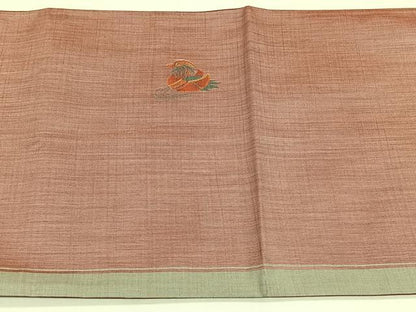 平和屋着物◎太鼓柄袋帯　鴛鴦文　正絹　逸品　CABK2804yk
