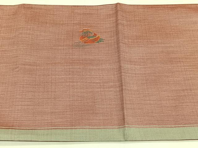 平和屋着物◎太鼓柄袋帯　鴛鴦文　正絹　逸品　CABK2804yk