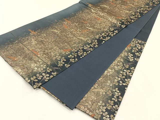 平和屋着物◎六通柄袋帯　唐織　萩　金糸　引箔　正絹　逸品　CABK2830yk