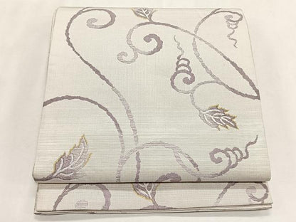 平和屋着物◎六通柄袋帯　唐草文　正絹　逸品　CABK2898yk