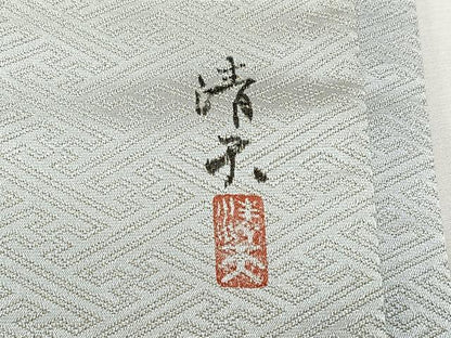 平和屋着物◎太鼓柄袋帯　作家物　枝椿　金糸　正絹　逸品　CABK2901yk
