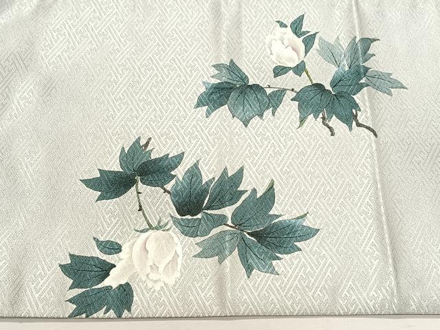 平和屋着物◎太鼓柄袋帯　作家物　枝椿　金糸　正絹　逸品　CABK2901yk