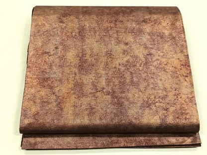 平和屋着物◎六通柄袋帯　霞文　引箔　正絹　逸品　CABK2951yk