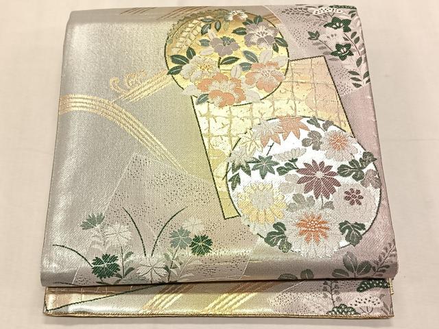 平和屋着物◎六通柄袋帯　虹彩箔百撰　琳派　金銀糸　正絹　逸品　未使用　CABK3004yk
