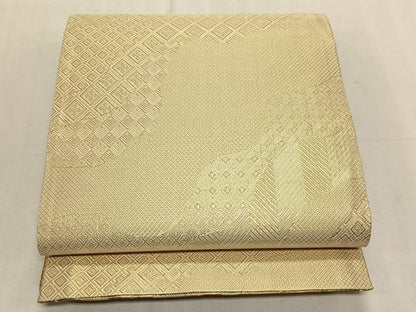 平和屋着物◎両面　六通柄袋帯　飛鶴浜松文　金糸　正絹　逸品　未使用　CABK3011yk
