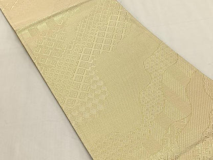 平和屋着物◎両面　六通柄袋帯　飛鶴浜松文　金糸　正絹　逸品　未使用　CABK3011yk