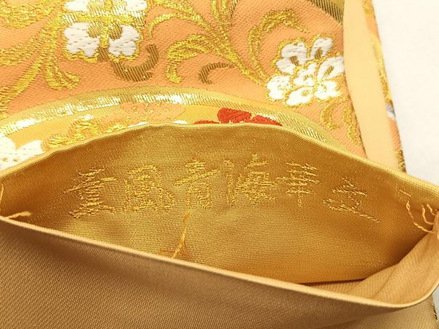 平和屋着物◎六通柄袋帯　絢爛　薫る風青海華文　金糸　正絹　逸品　CABK3012yk