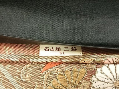 平和屋着物◎六通柄袋帯　唐織　鳳凰草花文　金銀糸　三越扱い　正絹　逸品　未使用　CABK3066yk