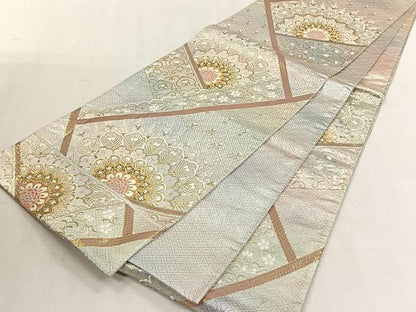 平和屋着物◎二重箔佐賀錦　六通柄袋帯　花唐草文　金糸　やまとオリジナル　正絹　逸品　CABK3092yk