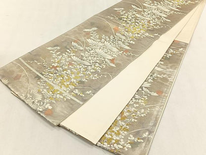 平和屋着物◎六通柄袋帯　唐織　古都の四季　金銀糸　正絹　逸品　CABK3131yk