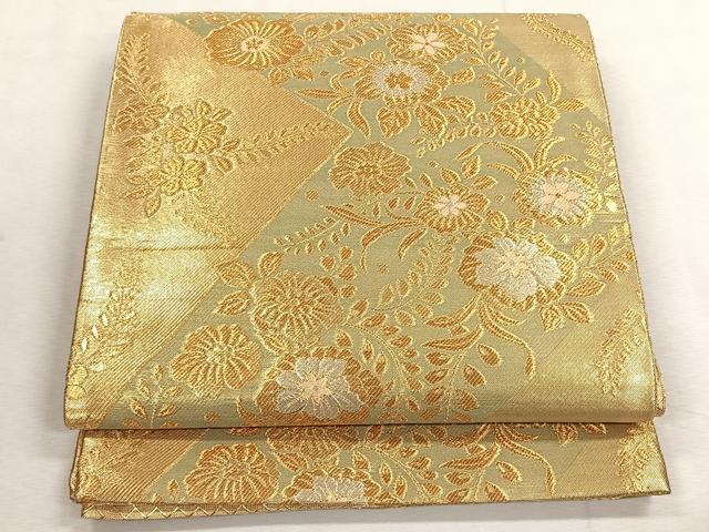 平和屋着物◎六通柄袋帯　辻が花　金銀糸　正絹　逸品　CABK3161yk