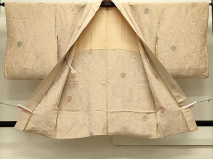 平和屋着物＃羽織　寿光織　孔雀羽文　金銀糸　正絹　逸品　CABK3201in
