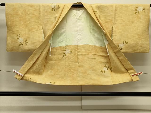 平和屋着物＃羽織　絞り　枝花文　暈し染め　正絹　逸品　CABK3205in