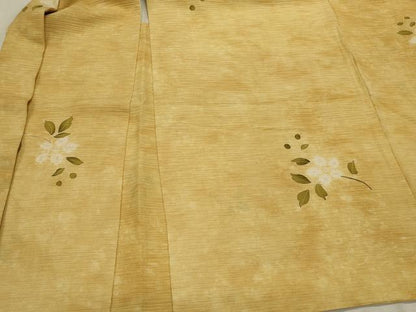 平和屋着物＃羽織　絞り　枝花文　暈し染め　正絹　逸品　CABK3205in