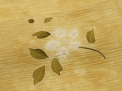 平和屋着物＃羽織　絞り　枝花文　暈し染め　正絹　逸品　CABK3205in
