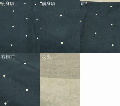 平和屋着物＃羽織　菱文　正絹　逸品　CABK3206in