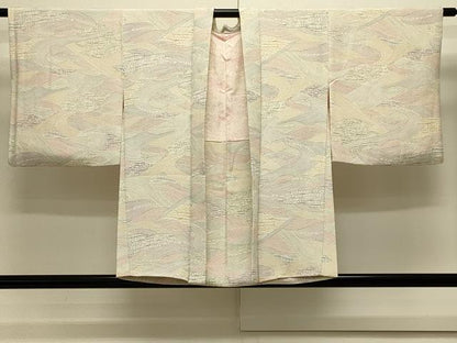 平和屋着物＃羽織　流水文　正絹　逸品　CABK3213in