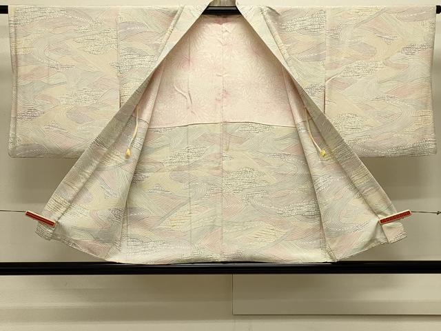 平和屋着物＃羽織　流水文　正絹　逸品　CABK3213in