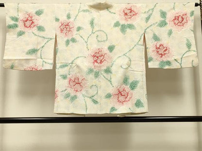 平和屋着物＃羽織　総絞り　花唐草文　正絹　逸品　未使用　CABK3216in