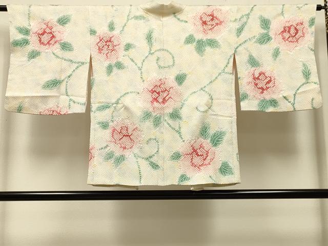 平和屋着物＃羽織　総絞り　花唐草文　正絹　逸品　未使用　CABK3216in