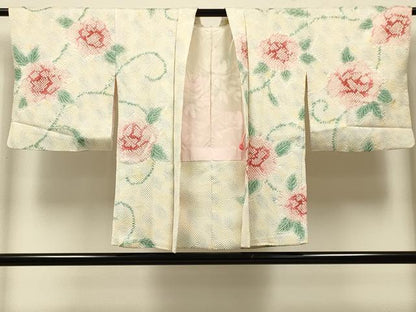 平和屋着物＃羽織　総絞り　花唐草文　正絹　逸品　未使用　CABK3216in